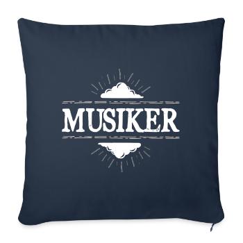 Musiker Beruf - Sofakissenbezug 45 x 45 cm - Navy - Vorne