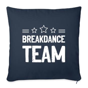 Équipe de breakdance Mannschaft - Housse de coussin décorative 45 x 45 cm - bleu marine - Devant