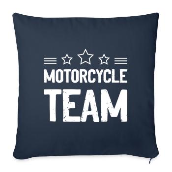 Motorcycle Team - Sofa pillowcase 17,3'' x 17,3'' (45 x 45 cm) - navy - Front
