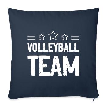 Volleyball Team - Sofa pillowcase 17,3'' x 17,3'' (45 x 45 cm) - navy - Front