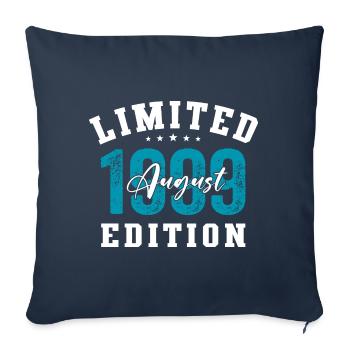 25th Birthday Original August 1999 Year 1999 - Sofa pillowcase 17,3'' x 17,3'' (45 x 45 cm) - navy - Front