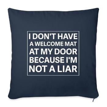 I don't have a welcome mat at my door because I'm - Sofakissenbezug 45 x 45 cm - Navy - Vorne