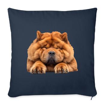Chow Chow - Sofa pillowcase 17,3'' x 17,3'' (45 x 45 cm) - navy - Front