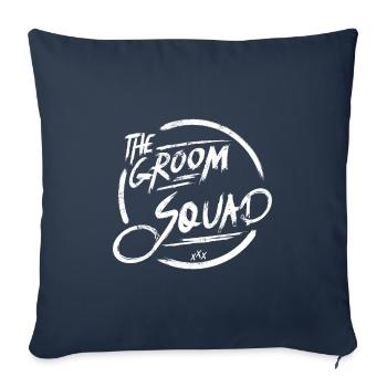 The groom squad bachelor party design - Sofa pillowcase 17,3'' x 17,3'' (45 x 45 cm) - navy - Front
