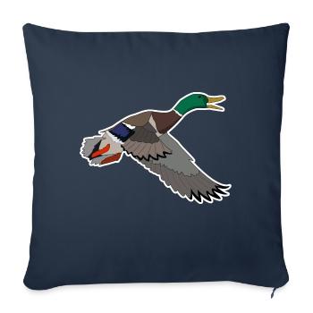 Stockente Motiv - Sofakissenbezug 45 x 45 cm - Navy - Vorne
