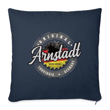 Original Germany Thuringia Arnstadt - Sofa pillowcase 17,3'' x 17,3'' (45 x 45 cm) - navy - Front