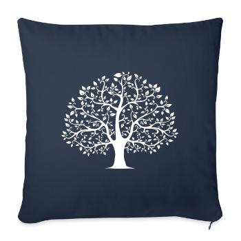 Baum - Sofakissenbezug 45 x 45 cm - Navy - Vorne