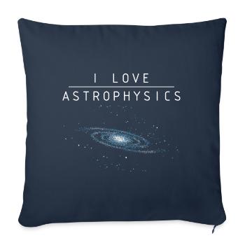 I love astrophysics - Sofa pillowcase 17,3'' x 17,3'' (45 x 45 cm) - navy - Front