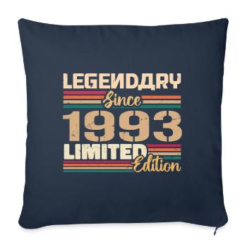 1993 Vintage 1993 Birthday born in 1993 - Sofa pillowcase 17,3'' x 17,3'' (45 x 45 cm) - navy - Front