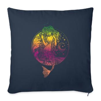 Mermaid mermaid mermaid fairy tale - Sofa pillowcase 17,3'' x 17,3'' (45 x 45 cm) - navy - Front