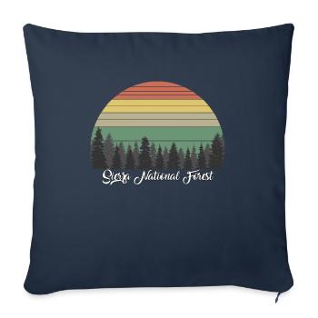 Sierra National Forest - Sofa pillowcase 17,3'' x 17,3'' (45 x 45 cm) - navy - Front