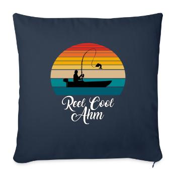 Reel Cool Ahm Fishing Gifts - Sofa pillowcase 17,3'' x 17,3'' (45 x 45 cm) - navy - Front