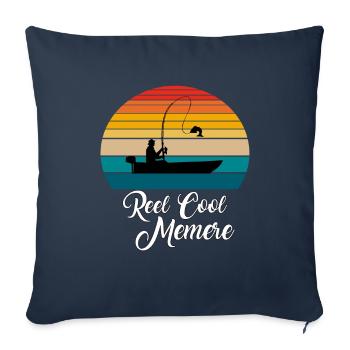Reel Cool Memere Fishing Gifts - Sofa pillowcase 17,3'' x 17,3'' (45 x 45 cm) - navy - Front