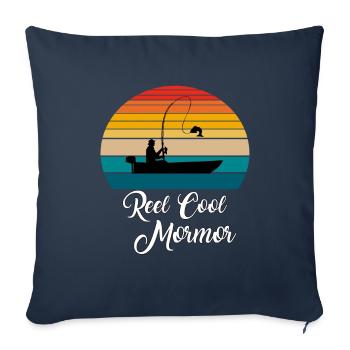 Reel Cool Mormor Fishing Gifts - Sofa pillowcase 17,3'' x 17,3'' (45 x 45 cm) - navy - Front