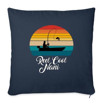 Reel Cool Nani Fishing Gifts - Sofa pillowcase 17,3'' x 17,3'' (45 x 45 cm) - navy - Front