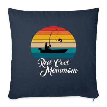 Reel Cool Mommom Fishing Gifts - Sofa pillowcase 17,3'' x 17,3'' (45 x 45 cm) - navy - Front