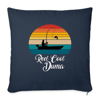 Reel Cool Duma Fishing Gifts - Sofa pillowcase 17,3'' x 17,3'' (45 x 45 cm) - navy - Front