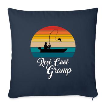 Reel Cool Gramp Fishing Gifts - Sofa pillowcase 17,3'' x 17,3'' (45 x 45 cm) - navy - Front