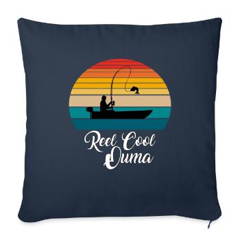 Reel Cool Ouma Fishing Gifts - Sofa pillowcase 17,3'' x 17,3'' (45 x 45 cm) - navy - Front
