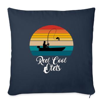 Reel Cool Otets Fishing Gifts - Sofa pillowcase 17,3'' x 17,3'' (45 x 45 cm) - navy - Front