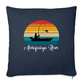 Atchafalaya River Fishing Spot - Sofakissenbezug 45 x 45 cm - Navy - Vorne
