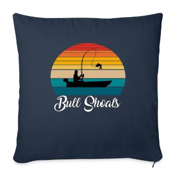 Bull Shoals Fishing Spot - Sofakissenbezug 45 x 45 cm - Navy - Vorne