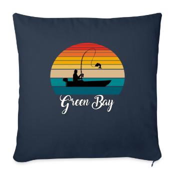 Green Bay Fishing Spot - Sofakissenbezug 45 x 45 cm - Navy - Vorne