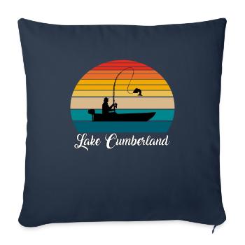 Lake Cumberland Fishing Spot - Sofakissenbezug 45 x 45 cm - Navy - Vorne
