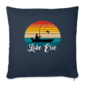 Lake Erie Fishing Spot - Sofakissenbezug 45 x 45 cm - Navy - Vorne