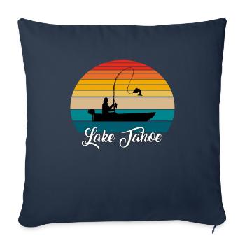 Lake Tahoe Fishing Spot - Sofakissenbezug 45 x 45 cm - Navy - Vorne