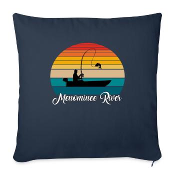 Menominee River Fishing Spot - Sofakissenbezug 45 x 45 cm - Navy - Vorne