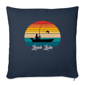 Leech Lake Fishing Spot - Sofakissenbezug 45 x 45 cm - Navy - Vorne