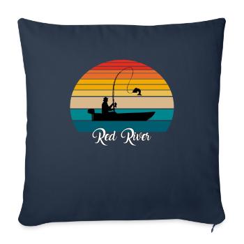 Red River Fishing Spot - Sofakissenbezug 45 x 45 cm - Navy - Vorne
