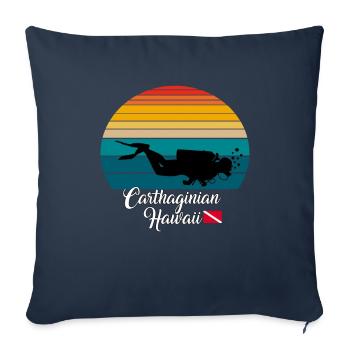 Carthaginian II Hawaii Diving - Sofa pillowcase 17,3'' x 17,3'' (45 x 45 cm) - navy - Front