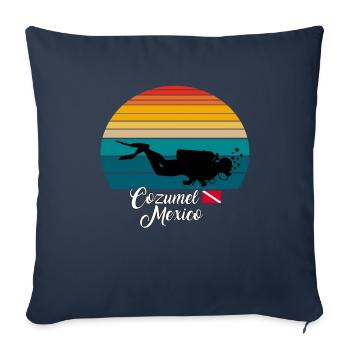 Cozumel Mexico Diving - Sofakissenbezug 45 x 45 cm - Navy - Vorne