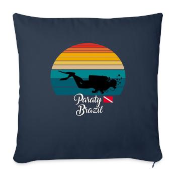 Paraty Brazil Diving - Sofa pillowcase 17,3'' x 17,3'' (45 x 45 cm) - navy - Front