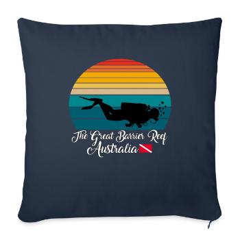 The Great Barrier Reef Australia Diving - Sofakissenbezug 45 x 45 cm - Navy - Vorne