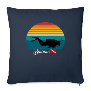 Bahrain Scuba Diving Poison - Sofa pillowcase 17,3'' x 17,3'' (45 x 45 cm) - navy - Front
