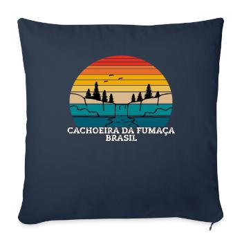 Cachoeira da Fumaça Brasil - Sofa pillowcase 17,3'' x 17,3'' (45 x 45 cm) - navy - Front