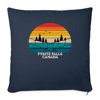 Pyrite Falls Canada - Sofa pillowcase 17,3'' x 17,3'' (45 x 45 cm) - navy - Front