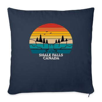 Shale Falls Canada - Sofa pillowcase 17,3'' x 17,3'' (45 x 45 cm) - navy - Front