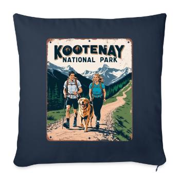 Kootenay Nationalpark Abenteuer Natur - Sofakissenbezug 45 x 45 cm - Navy - Vorne