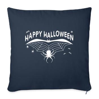 Happy Halloween Spider Web Halloween - Sofa pillowcase 17,3'' x 17,3'' (45 x 45 cm) - navy - Front