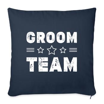 Groom Team - Sofa pillowcase 17,3'' x 17,3'' (45 x 45 cm) - navy - Front