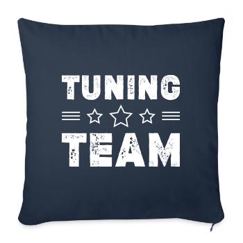 Équipe de tuning - Housse de coussin décorative 45 x 45 cm - bleu marine - Devant