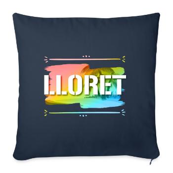 Lloret De Mar - Sofa pillowcase 17,3'' x 17,3'' (45 x 45 cm) - navy - Front