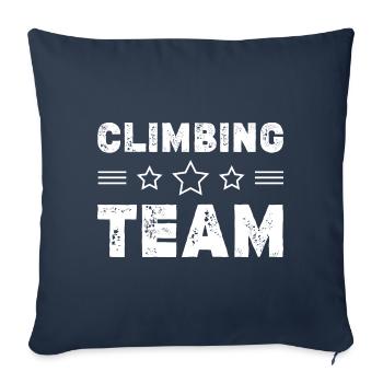 Climbing Team - Sofa pillowcase 17,3'' x 17,3'' (45 x 45 cm) - navy - Front