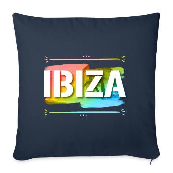 Ibiza - Housse de coussin décorative 45 x 45 cm - bleu marine - Devant
