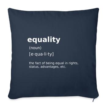 Equality - Sofakissenbezug 45 x 45 cm - Navy - Vorne