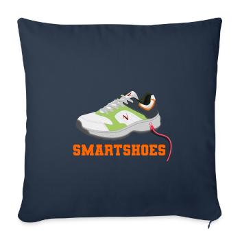 Chaussures intelligentes - Housse de coussin décorative 45 x 45 cm - bleu marine - Devant